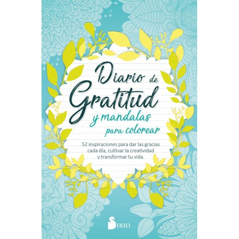 Diario de gratitud y mandalas para colorear