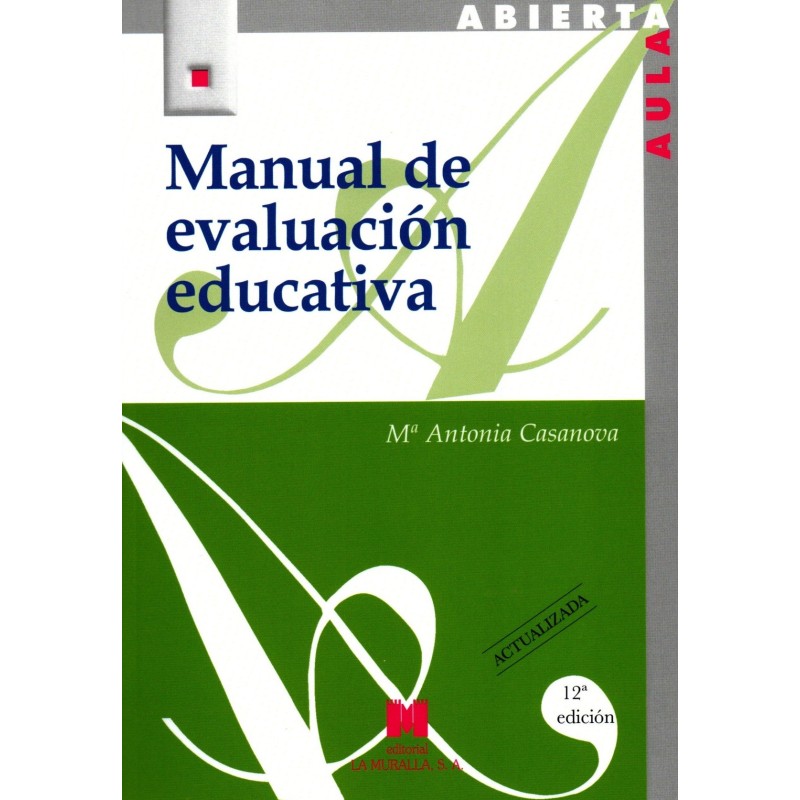Manual de evaluación educativa