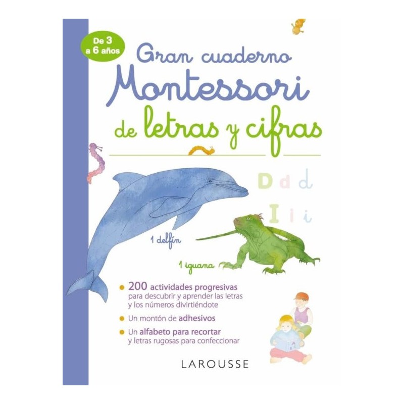 Gran cuaderno Montessori de letras y cifras